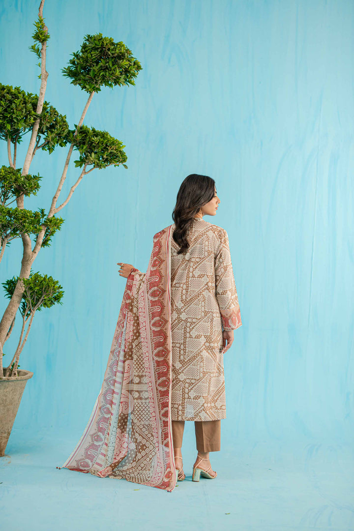 Nishat Linen Stitched Lawn 3 Piece 1133 - Salai - Nishat Linen 