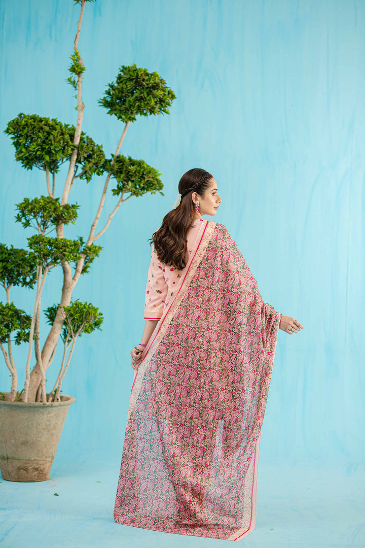 Nishat Linen Stitched Lawn 3 Piece 1135 - Salai - Nishat Linen 