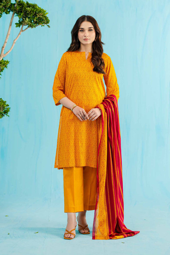 Nishat Linen Stitched Lawn 3 Piece 1137 - Salai - Nishat Linen 