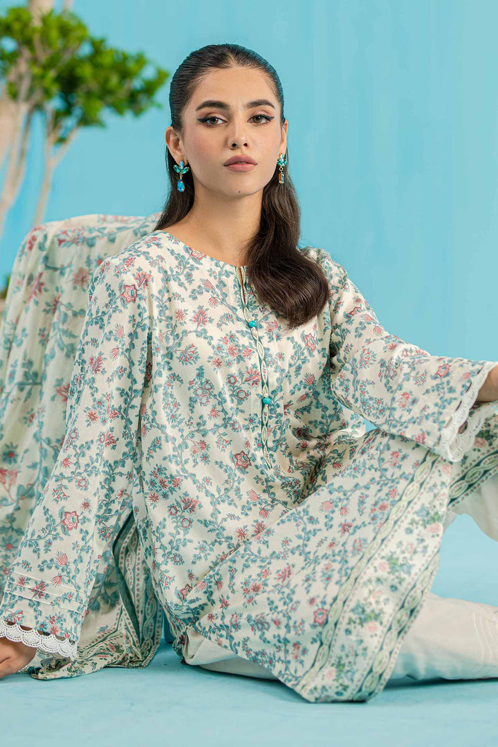 Nishat Linen Stitched Lawn 3 Piece 1140 - Salai - Nishat Linen 