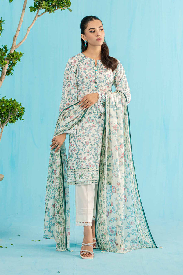 Nishat Linen Stitched Lawn 3 Piece 1140 - Salai - Nishat Linen 