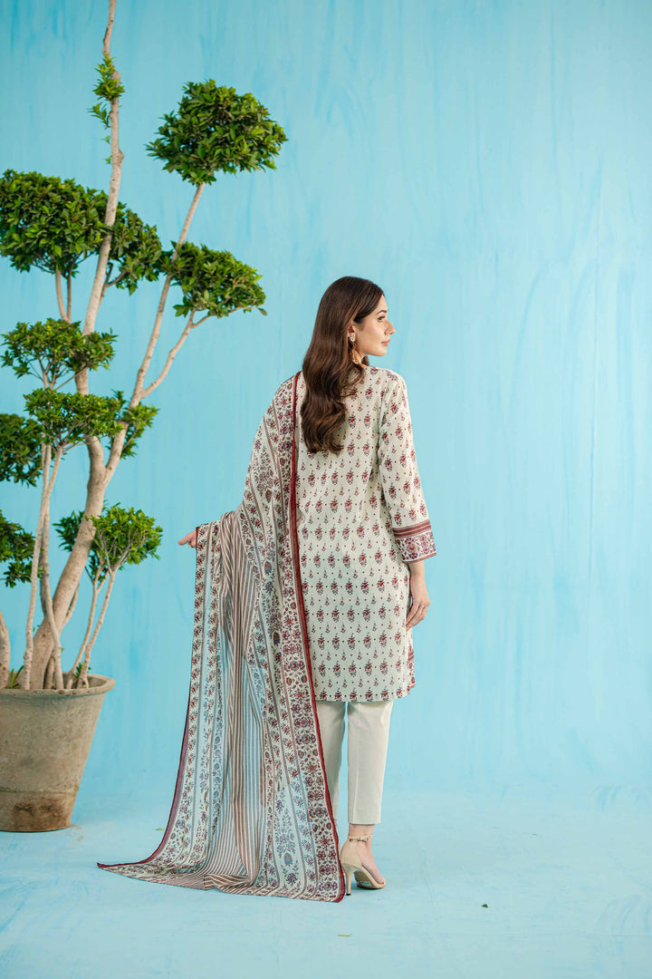 Nishat Linen Stitched Lawn 3 Piece 1141 - Salai - Nishat Linen 