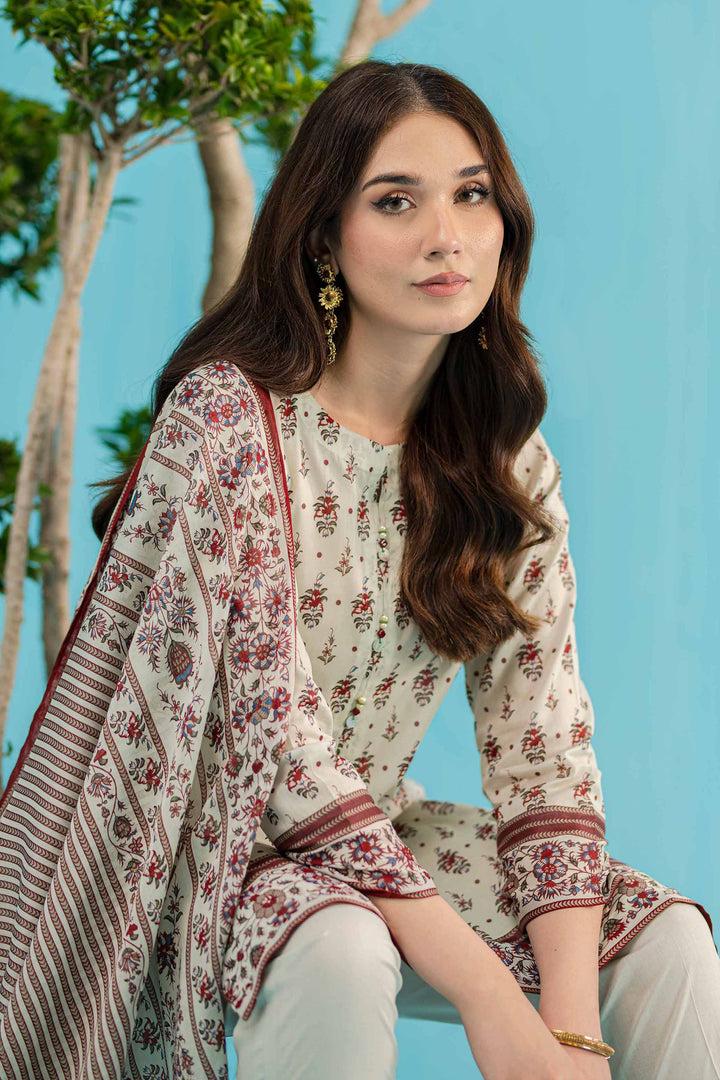 Nishat Linen Stitched Lawn 3 Piece 1141 - Salai - Nishat Linen 