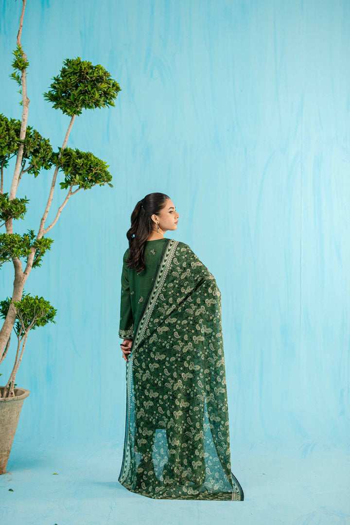 Nishat Linen Stitched Lawn 3 Piece 1143 - Salai - Nishat Linen 