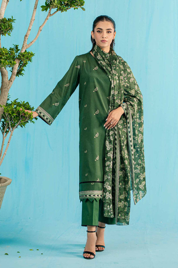 Nishat Linen Stitched Lawn 3 Piece 1143 - Salai - Nishat Linen 