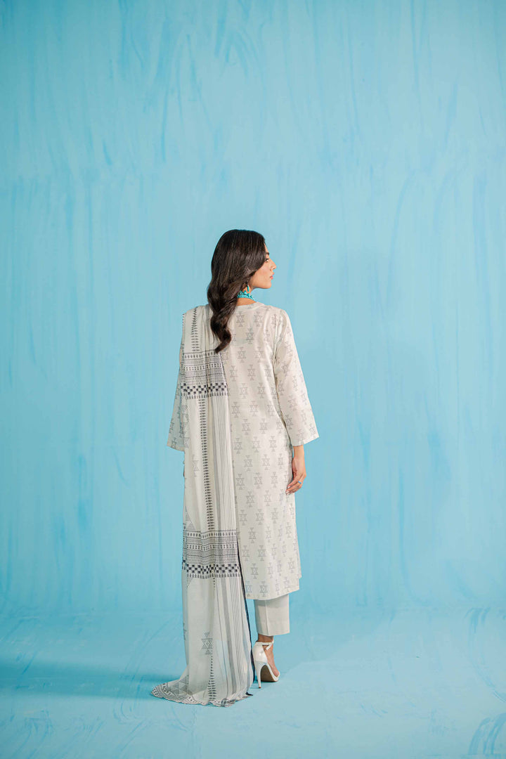 Nishat Linen Stitched Lawn 3 Piece 1146 - Salai - Nishat Linen 