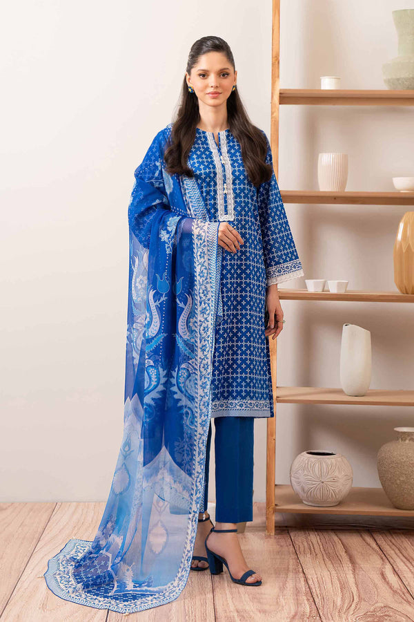 Nishat Linen Stitched Lawn 3 Piece 1169 - Salai - Nishat Linen 