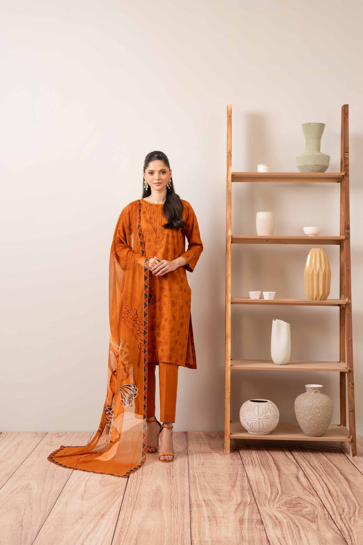 Nishat Linen Stitched Lawn 3 Piece 1174 - Salai - Nishat Linen 