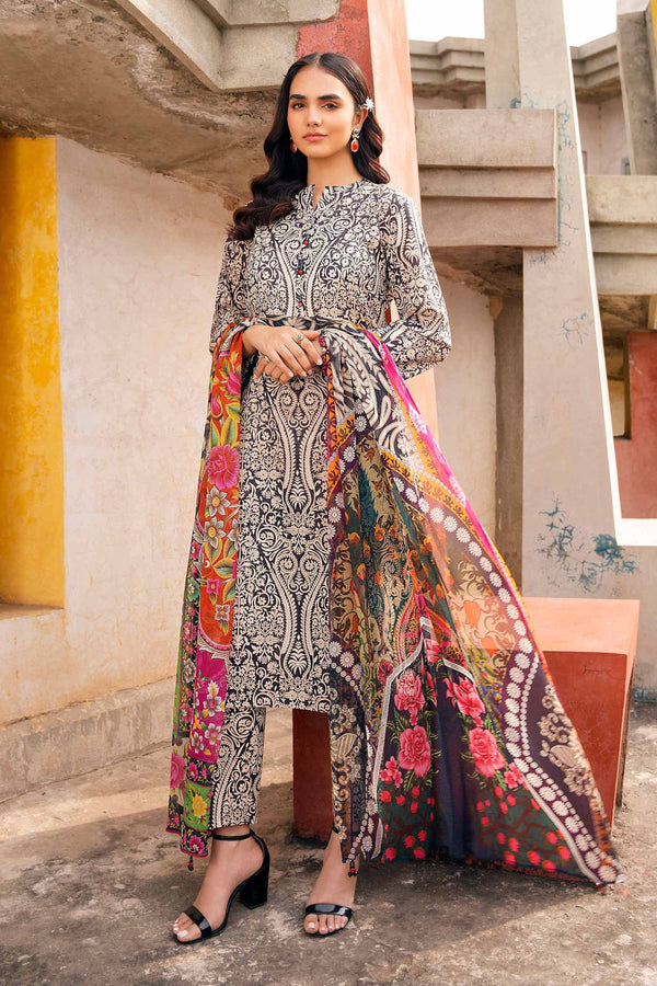 Nishat Linen Stitched Lawn 3 Piece 1204 - Salai - Nishat Linen 