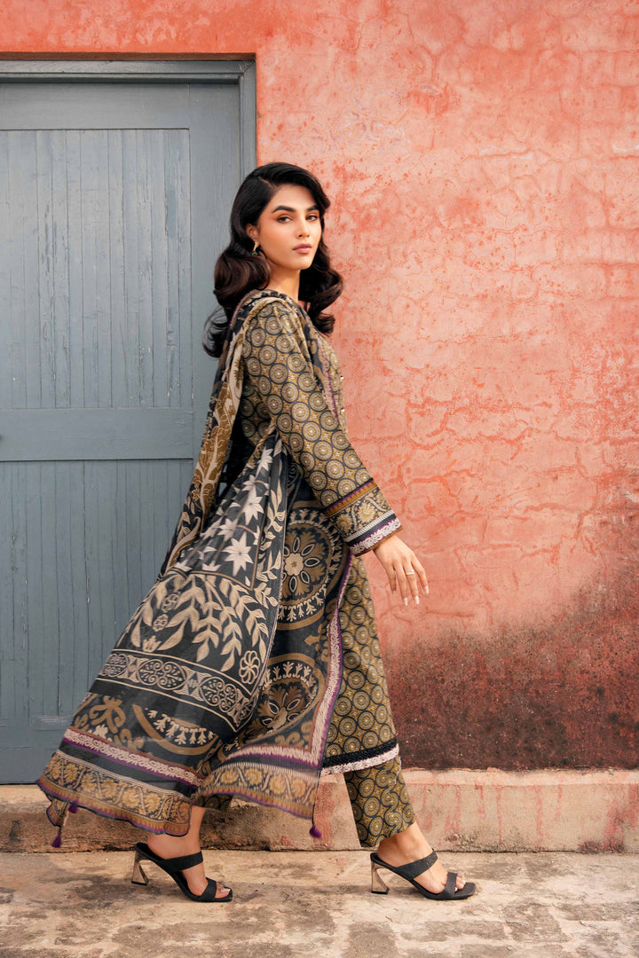 Nishat Linen Stitched Lawn 3 Piece 1205 - Salai - Nishat Linen 