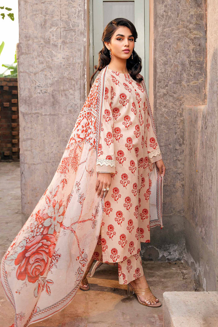 Nishat Linen Stitched Lawn 3 Piece 1206 - Salai - Nishat Linen 