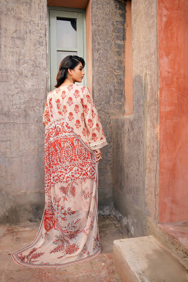 Nishat Linen Stitched Lawn 3 Piece 1206 - Salai - Nishat Linen 