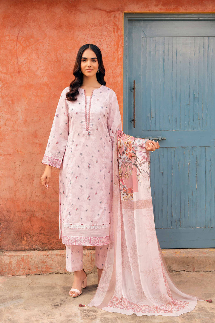 Nishat Linen Stitched Lawn 3 Piece 1209 - Salai - Nishat Linen 