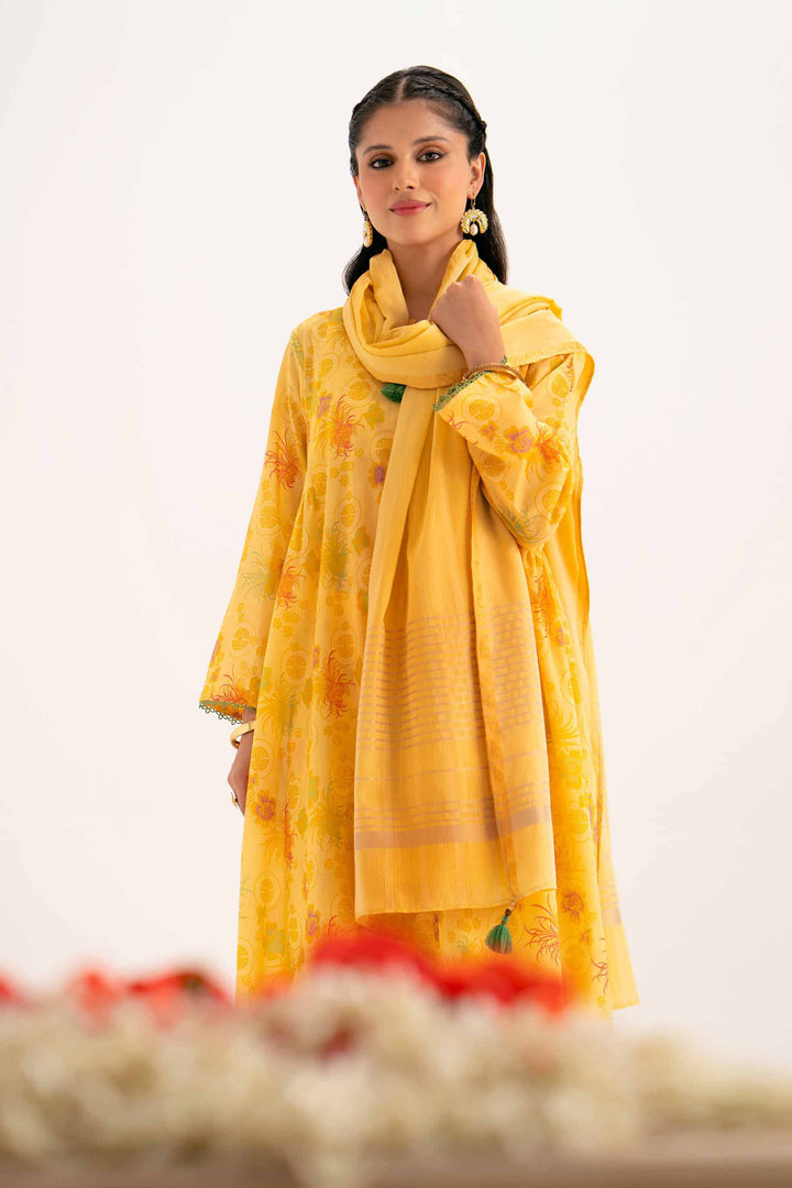 Nishat Linen Stitched Lawn 3 Piece 1216 - Salai - Nishat Linen 