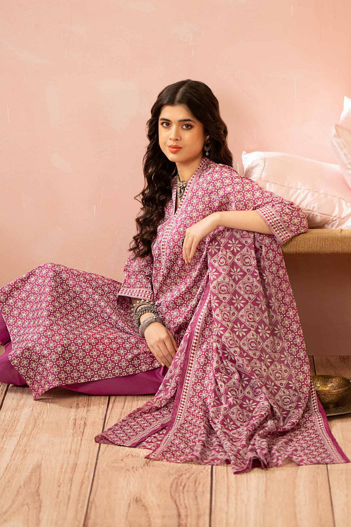 Nishat Linen Stitched Lawn 3 Piece 1222 - Salai - Nishat Linen 