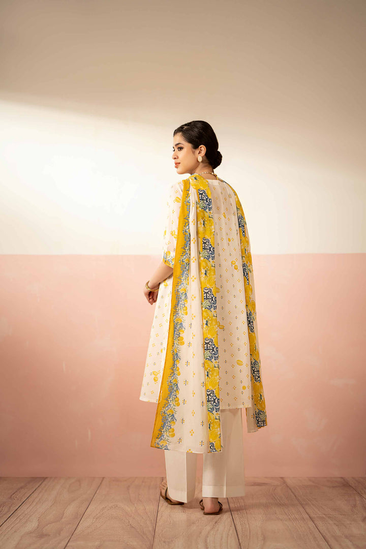 Nishat Linen Stitched Lawn 3 Piece 1225 - Salai - Nishat Linen 