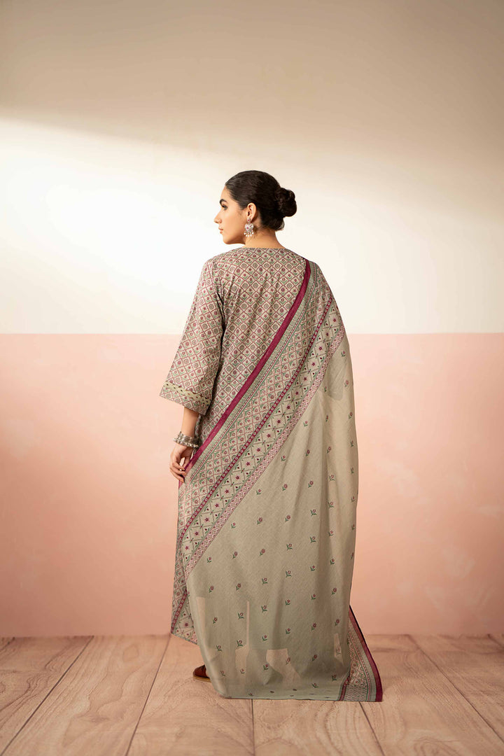 Nishat Linen Stitched Lawn 3 Piece 1226 - Salai - Nishat Linen 