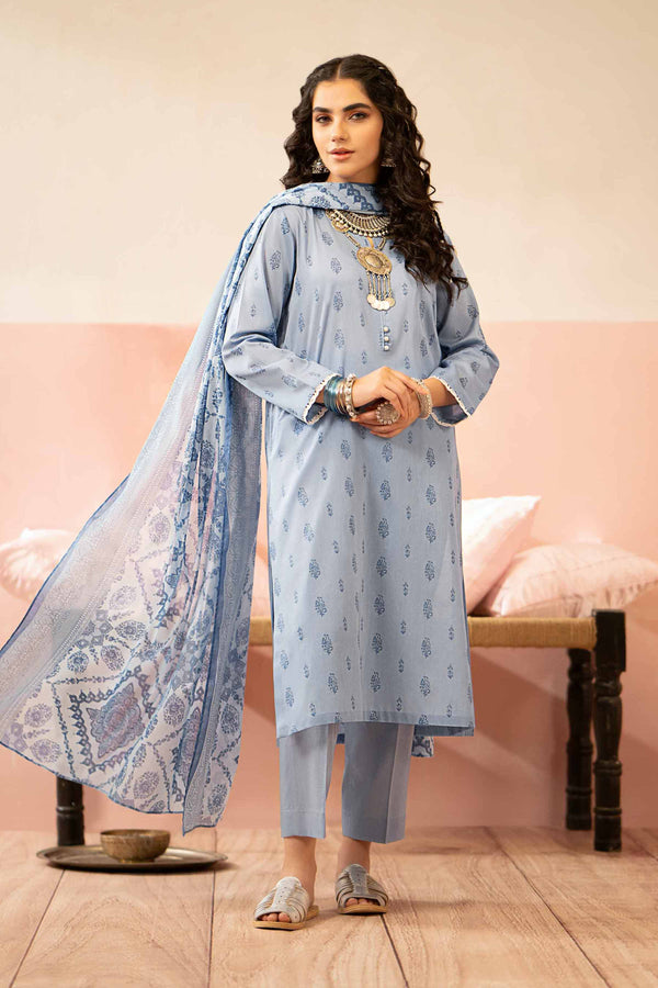 Nishat Linen Stitched Lawn 3 Piece 1228 - Salai - Nishat Linen 