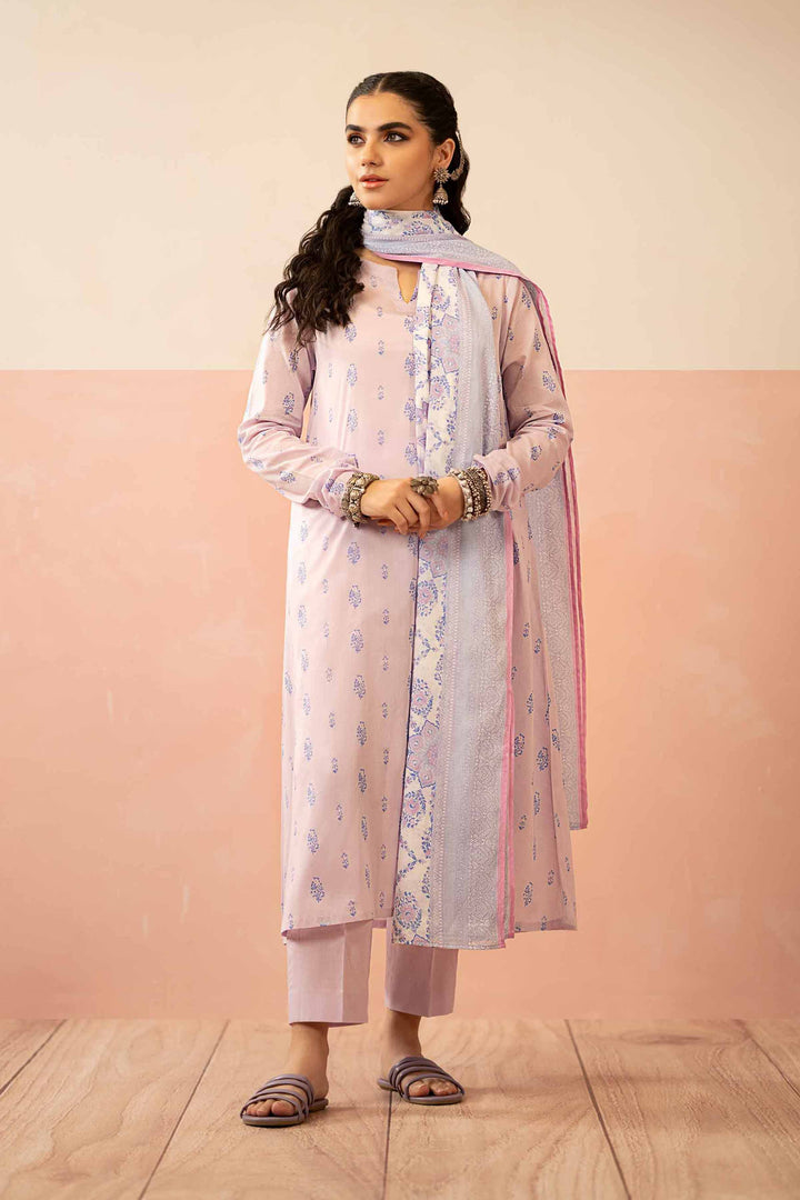 Nishat Linen Stitched Lawn 3 Piece 1229 - Salai - Nishat Linen 