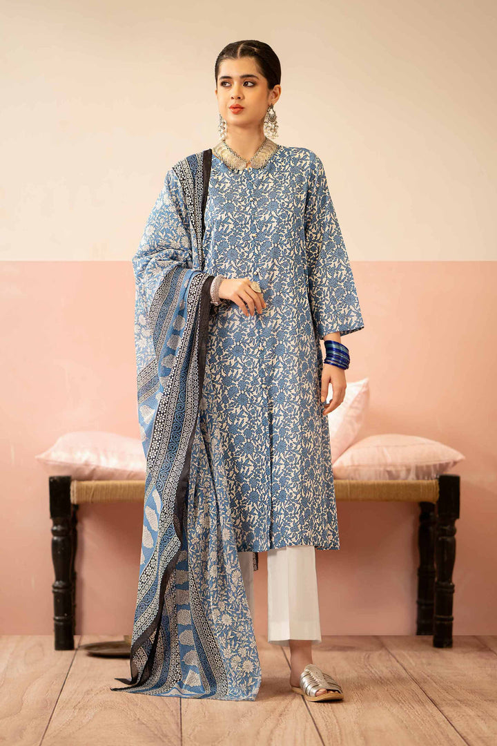 Nishat Linen Stitched Lawn 3 Piece 1230 - Salai - Nishat Linen 