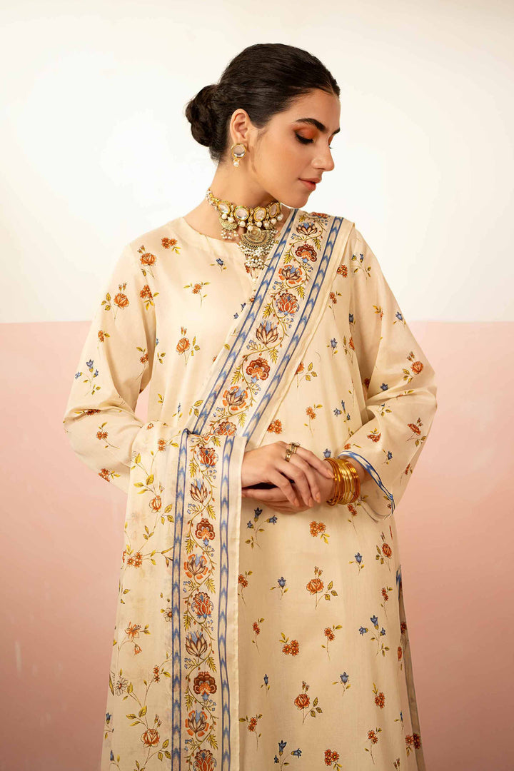 Nishat Linen Stitched Lawn 3 Piece 1233 - Salai - Nishat Linen 