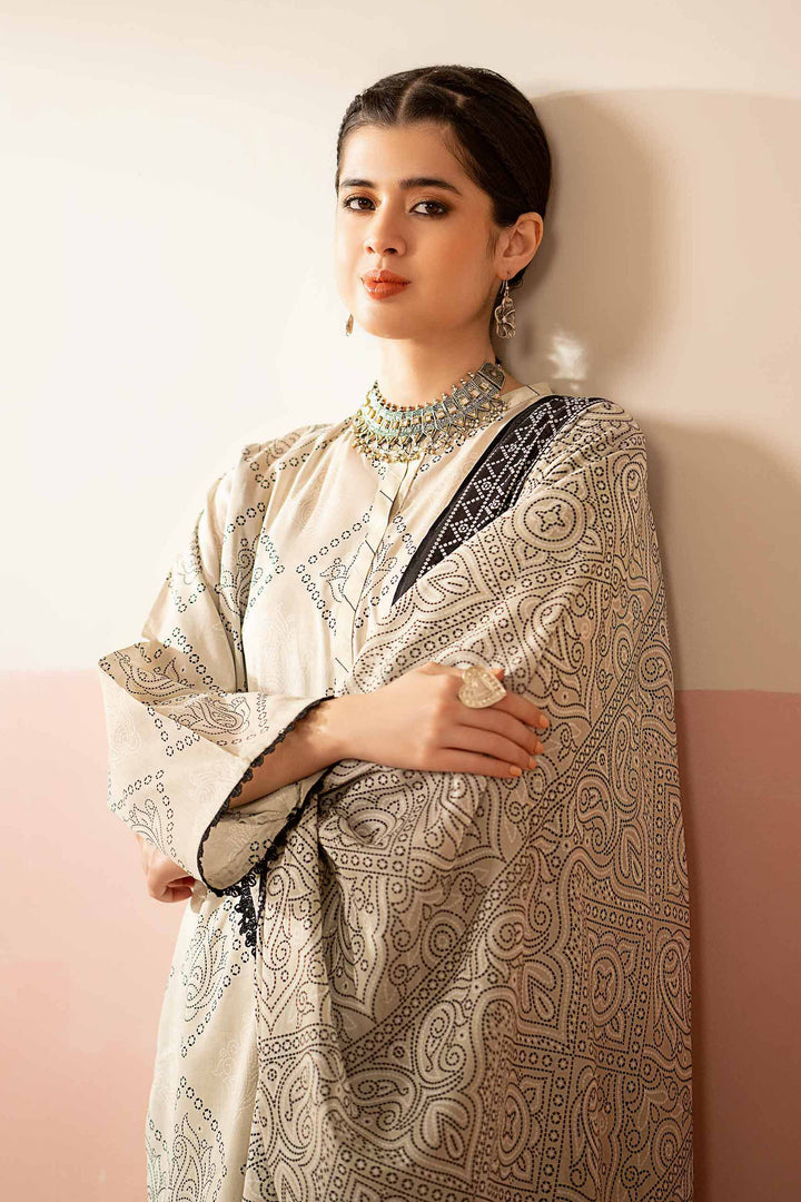 Nishat Linen Stitched Lawn 3 Piece 1234 - Salai - Nishat Linen 