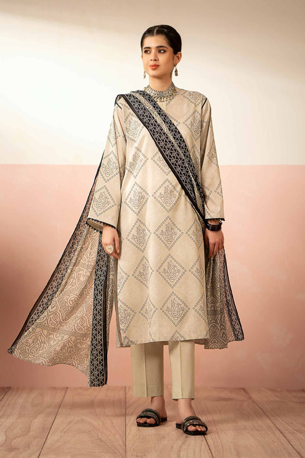 Nishat Linen Stitched Lawn 3 Piece 1234 - Salai - Nishat Linen 