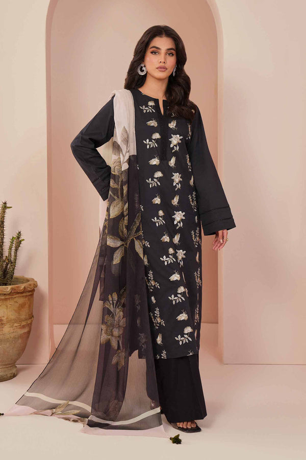 Nishat Linen Stitched Lawn 3 Piece 1237 - Salai - Nishat Linen 