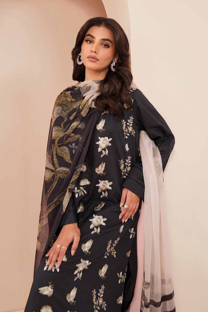 Nishat Linen Stitched Lawn 3 Piece 1237 - Salai - Nishat Linen 