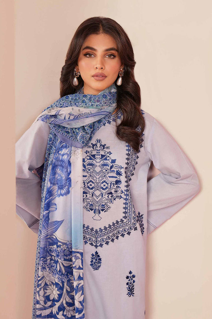 Nishat Linen Stitched Lawn 3 Piece 1239 - Salai - Nishat Linen 