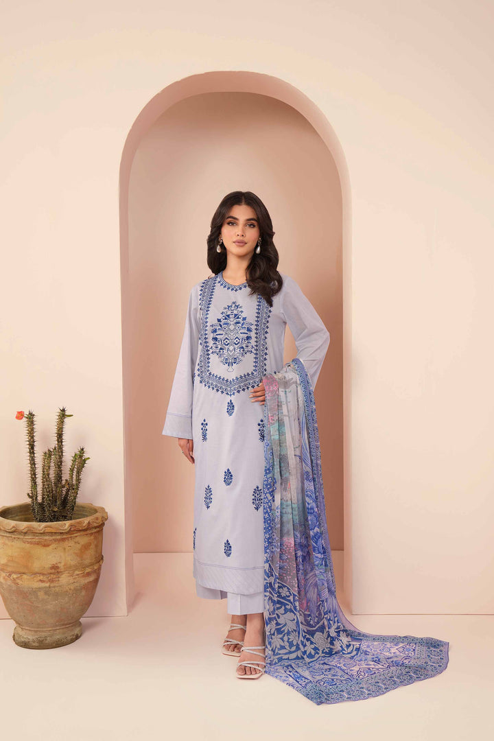 Nishat Linen Stitched Lawn 3 Piece 1239 - Salai - Nishat Linen 