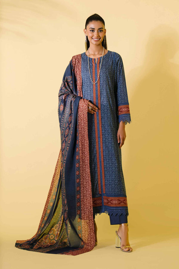 Nishat Unstitched 42401324 - Salai - Nishat Linen 