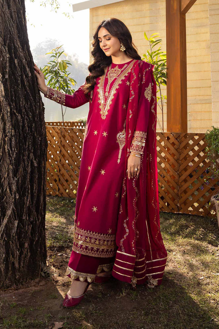 Nishat Linen Stitched 3 Piece Festive 1348 - Salai - Nishat Linen 