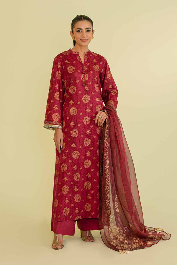 Nishat Unstitched 42401390 - Salai - Nishat Linen 