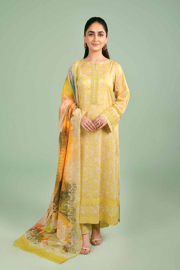 Nishat Unstitched 42401409 - Salai - Nishat Linen 