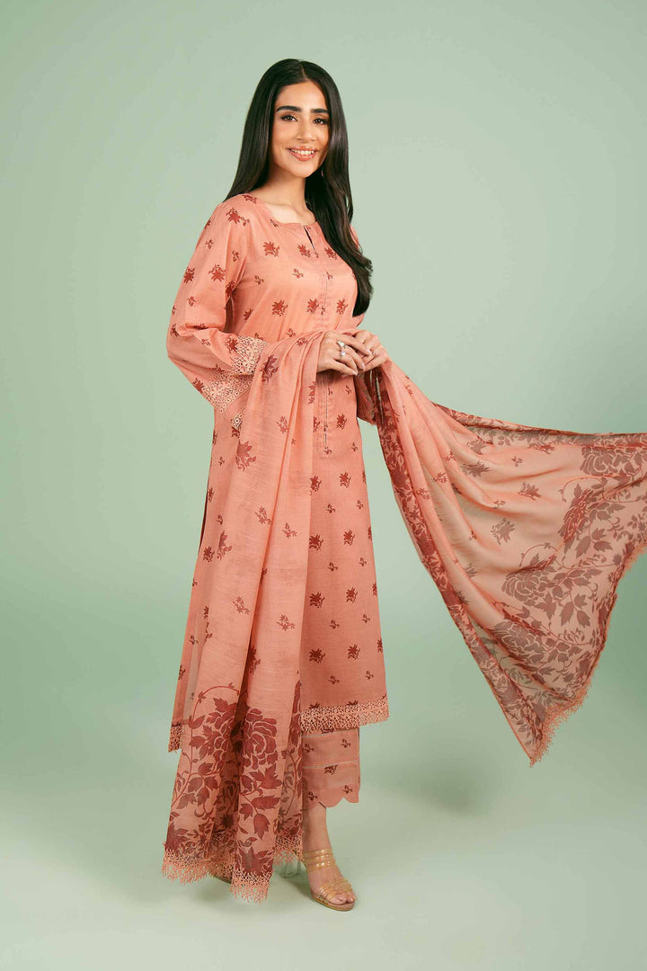 Nishat Unstitched 42401413 - Salai - Nishat Linen 