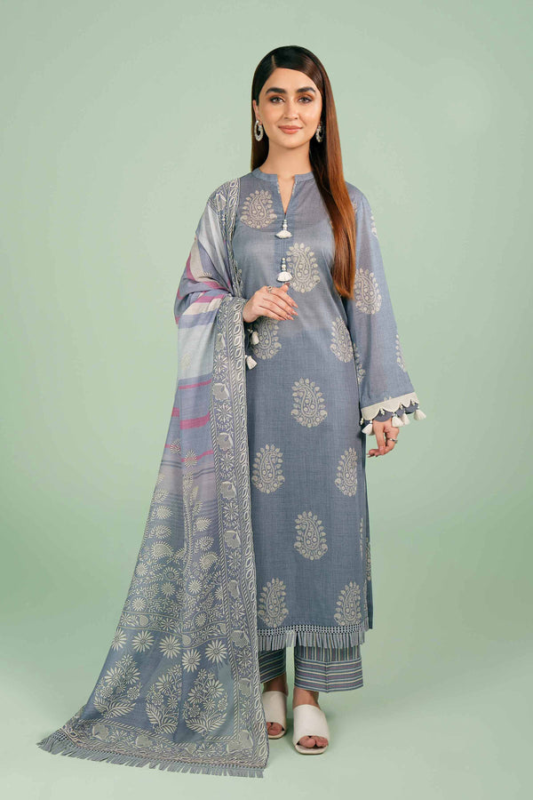 Nishat Unstitched 42401414 - Salai - Nishat Linen 