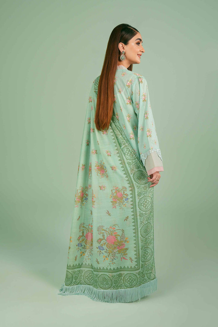 Nishat Linen Stitched 3 Piece Festive 1415 - Salai - Nishat Linen 