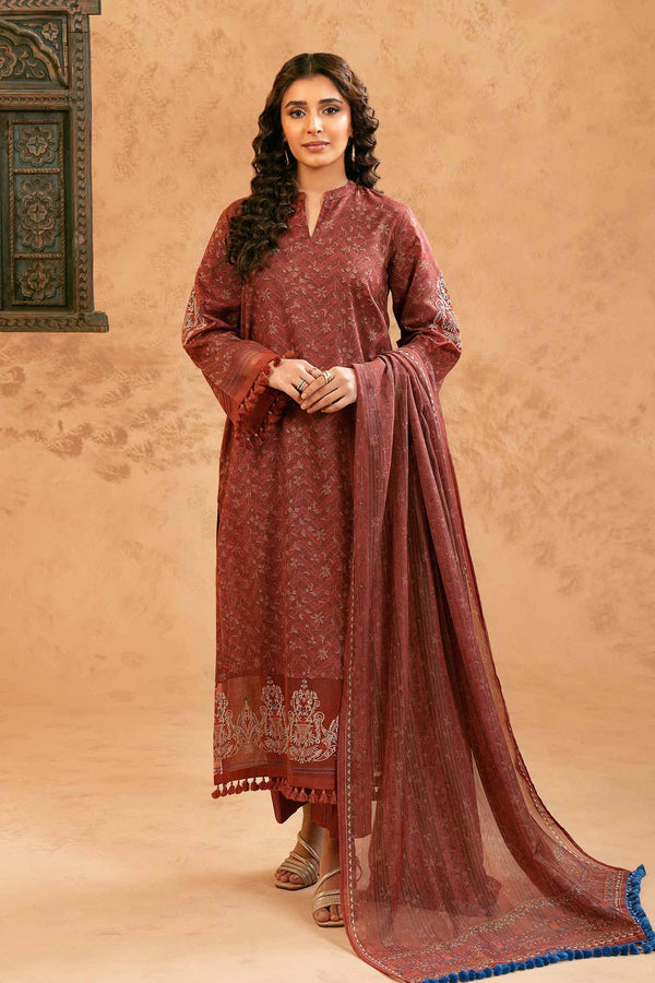 Nishat Unstitched 42401420 - Salai - Nishat Linen 