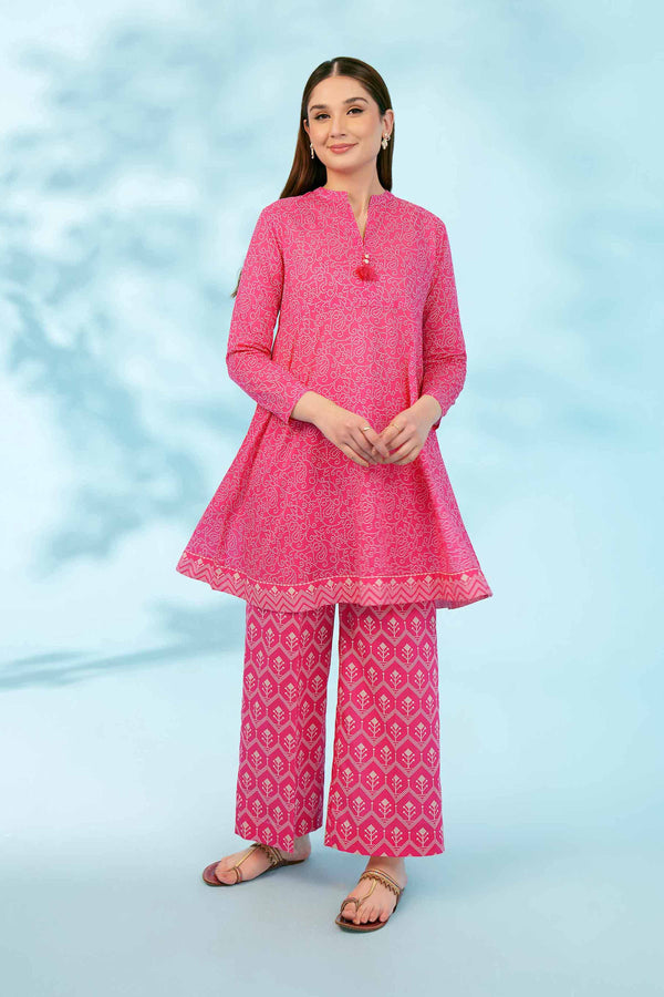 Nishat Linen Stitched 3 Piece Festive 1470 - Salai - Nishat Linen 