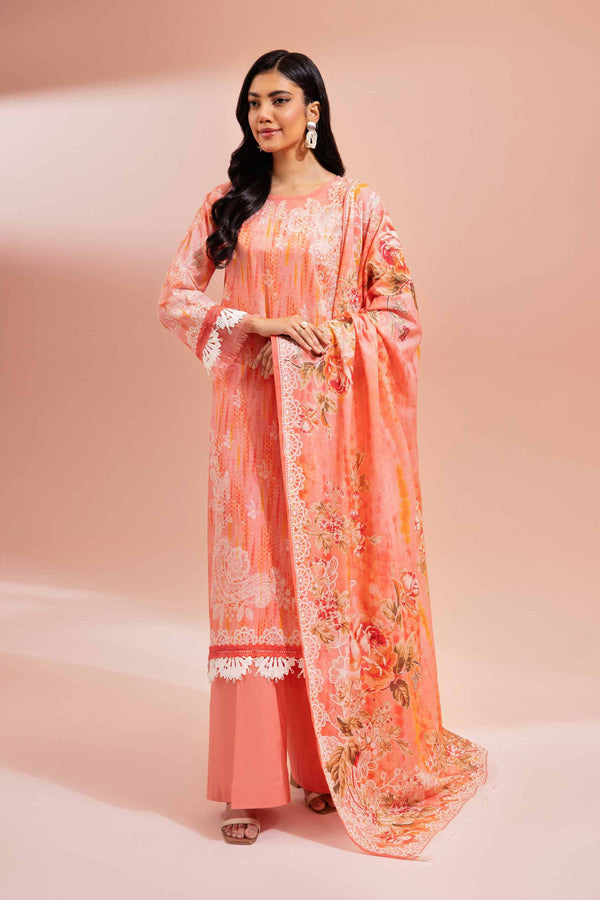 Nishat Unstitched 42401492 - Salai - Nishat Linen 