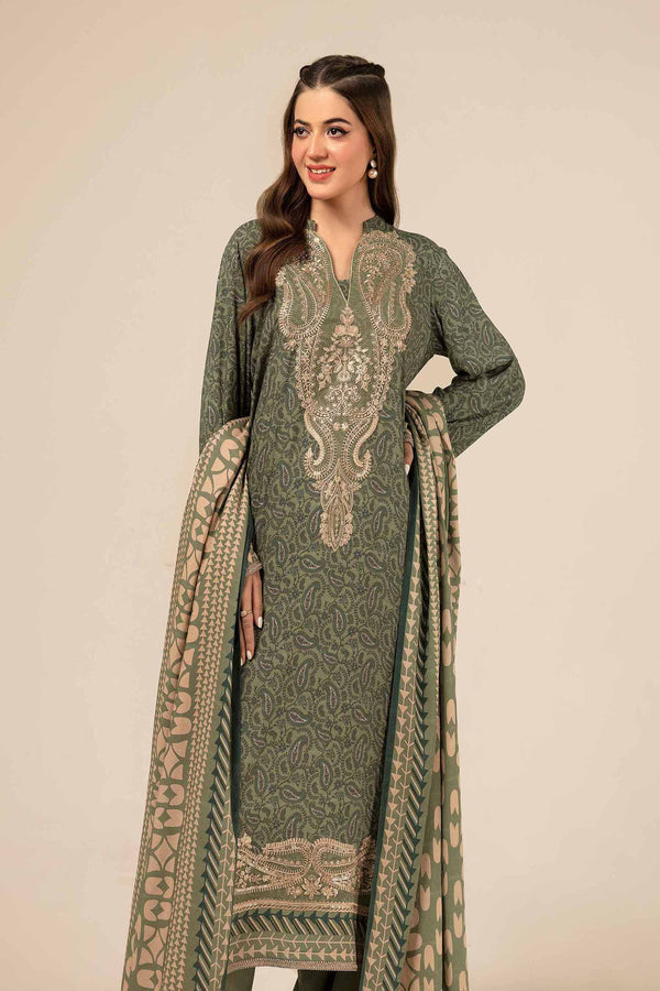 Nishat Linen Stitched 3 Piece Linen 4099