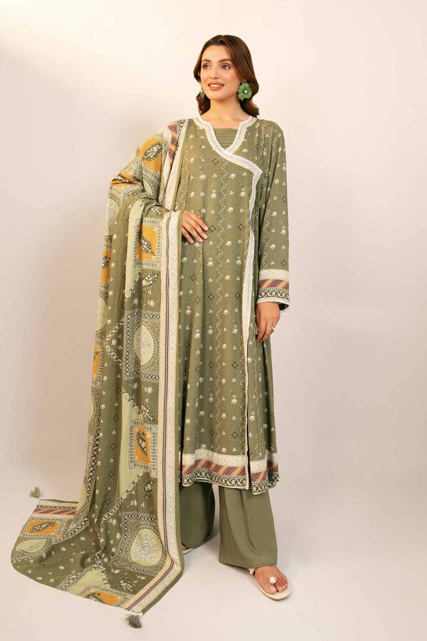 Nishat Linen Stitched 3 Piece Linen 4109