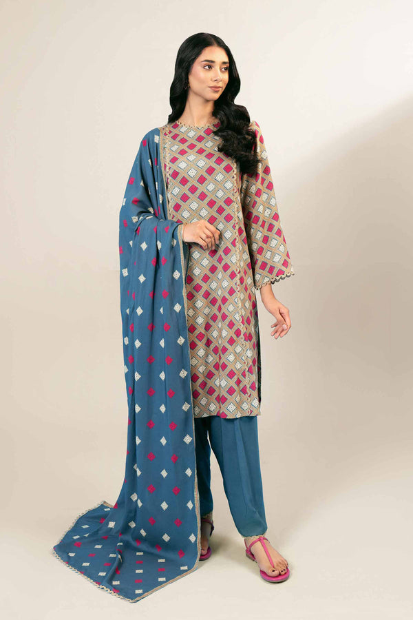 Nishat Linen Stitched 3 Piece Linen 4110