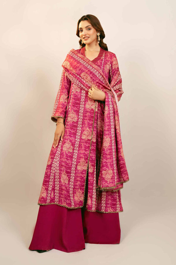 Nishat Linen Stitched 3 Piece Linen 4112