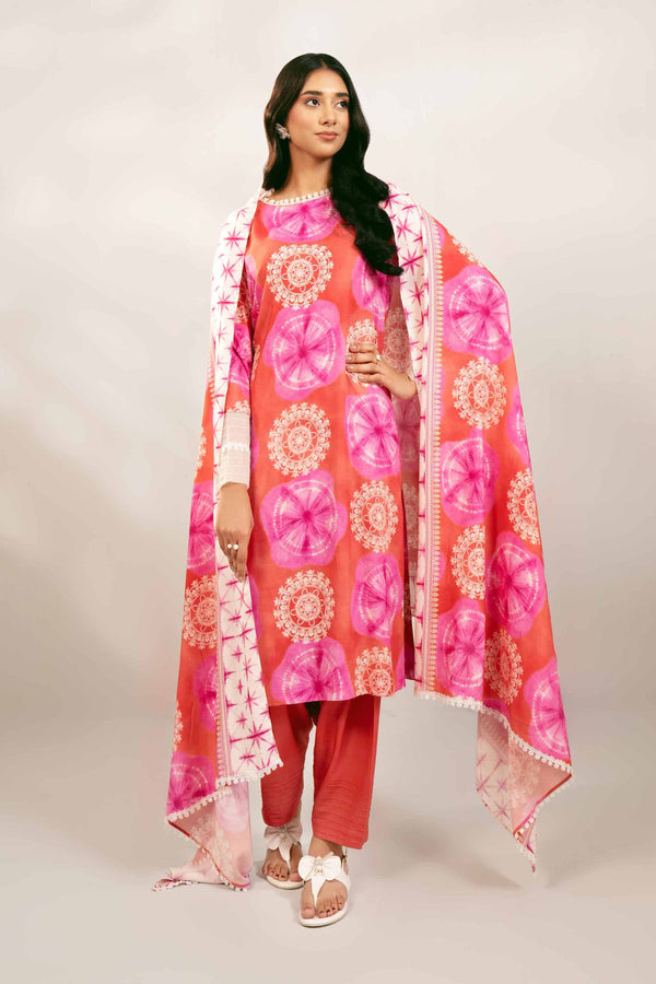 Nishat Linen Stitched 3 Piece Linen 4113