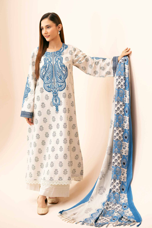 Nishat Linen Stitched 3 Piece Viscose 4184