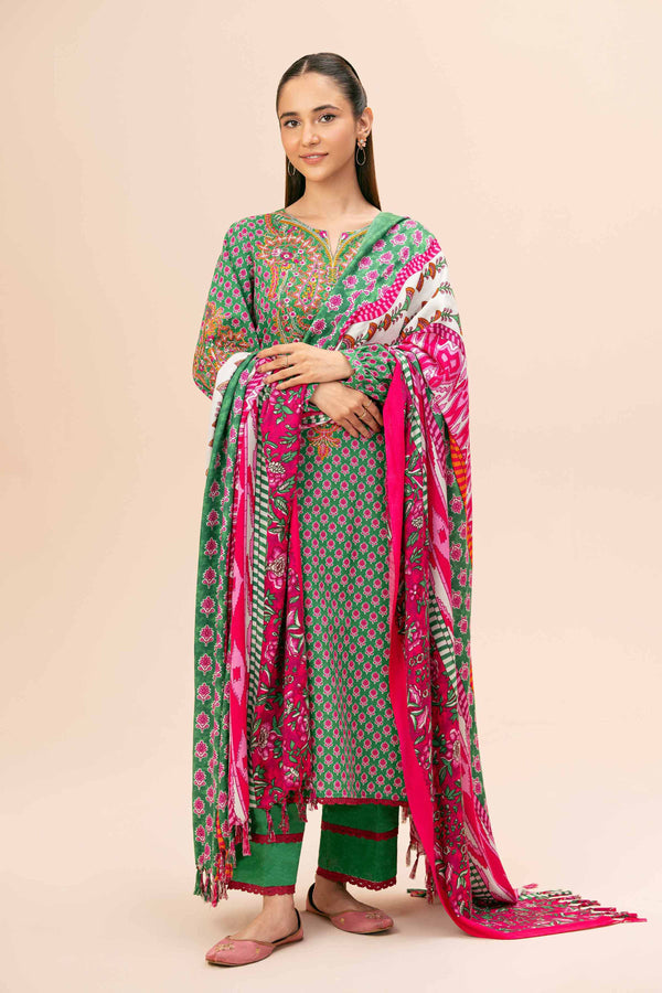 Nishat Linen Stitched 3 Piece Viscose 4185