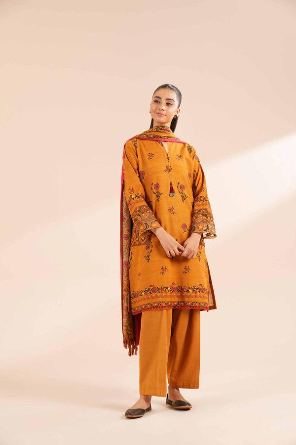 Nishat Linen Stitched 3 Piece Viscose 4186