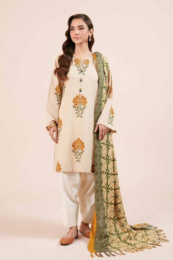 Nishat Linen Stitched 3 Piece Viscose 4187